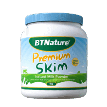 BTNature贝特恩蓝罐胖子奶粉成人澳洲高钙蛋白儿童中老年脱脂奶粉1kg191.09元（需领券，合63.7元/件）
