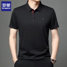 罗蒙 短袖t恤男士2025夏季 黑色 XL29.5元（需买2件，需用券）
