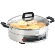 利仁（Liven）电饼铛家庭用电煎锅304不锈钢0涂层电饼档30cm加大55mm加深三明治锅早餐机DJG-J3265166.79元（需领券）