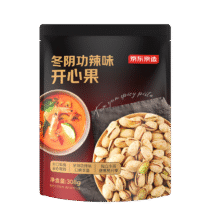 plus会员：京东京造泰式冬阴功辣味开心果308g独立小包坚果量贩装零食 买一送一39.5元拍两包（买一送一，折合19.75元/包）
