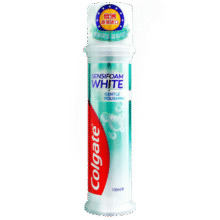 高露洁（Colgate）【孙颖莎推荐】欧洲进口密泡美白直立按压泵式牙膏100ml温和去渍21.9元 (月销1w+)