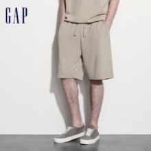 Gap男装夏季刺绣logo五分裤85元、包邮