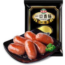 海霸王 黑珍猪台湾风味香肠 原味一口烤肠 120g 儿童早餐肉肠 烧烤食材19.9元 (券后省0.65,月销1w+)