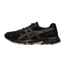 亚瑟士ASICS 女鞋跑鞋透气跑步鞋缓震网面运动鞋 GEL-CONTEND 4 黑色 35.5399元 (券后省80)