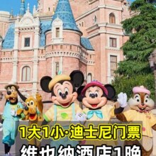 美团 免升级家庭房 迪士尼1大1小+维也纳酒店+赠发箍888元(5元月卡券后883元）