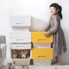 茶花 大号斜翻盖收纳箱 34L*3个65.3元包邮（21.79元/个）
