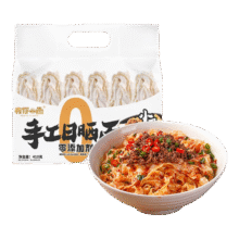 有你一面 小刀削面 非油炸手工日晒面410g（6人份）7.32元包邮（需试用）