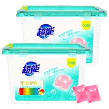 超能花漾护色洗衣凝珠 铃兰&鸢尾香氛 50颗/盒 8倍洁净力 持久留香 50颗*2盒63.9元