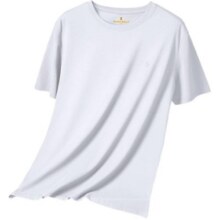 MONTAGUT/梦特娇棉质短袖男士夏季内穿修身白色打底衫半袖上衣HD59元 (券后省32)