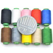 家用手缝针线彩色缝衣线缝衣服线小卷黑色白色402手工缝纫线套装4.1元 (券后省1)