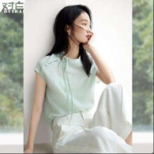 对白 新中式 女式短袖立领衬衫89元