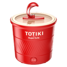拓几（TOTIKI）电煮锅家用迷你多功能一体电炒锅学生宿舍懒人嗦粉煮面杯泡面火锅不粘小电锅 1.1L 电煮杯（中国红）基础款69.9元
