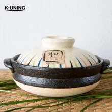 K-UNING 日本进口万古烧十草土锅家用炖煮砂锅煲汤明火耐高温煲仔饭砂锅 彩色 7号锅 （2-3人适用） 1.5L302.4元 (券后省0.8)