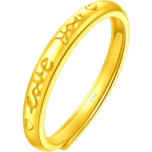 周大福 Love You开口戒黄金戒指(工费120)约2.65g EOF185 5202566.4元 (券后省0.94)