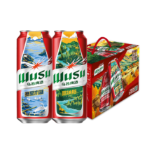乌苏啤酒 大红乌苏烈性啤酒500ml*12罐 *2件、需凑单91.82元（合45.91元/件）+凑55.62元
