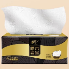 88VIP：清风黑金3层浮雕压花软抽80抽*1+食用盐300g*2合0.33元/件，1元包邮