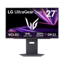 PLUS会员：LG 27GX790A炫竞GX7 27英寸2K480Hz Ultra OLED游戏电竞显示器2K360Hz  DP2.1 0.03ms CMR21000认证5373.16元（需领券）