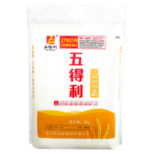 88VIP：五得利 九星尚品小麦粉 5kg17.88元（淘金币抵扣4.62元）
