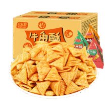 比比赞（BIBIZAN）牛角酥混合味400g独立装虎牙脆妙脆角膨化饼干休闲零食品小吃4.65元（需首购，需plus会员）