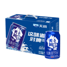 天润奶啤乳酸菌风味牛奶饮品 300ml*12罐 礼盒装49.9元 (券后省20,月销1w+)