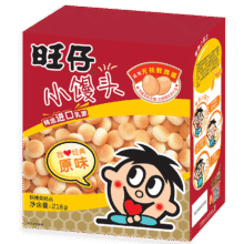旺旺 旺仔小馒头 经典原味 218g 休闲膨化食品饼干糕点零食28.8元（合9.6元/件）