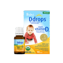 Ddrops滴卓思维生素D3滴剂 drops新生婴幼儿童vd3液体补钙吸收400IU 【出生-1岁】婴儿D3滴剂400IU145元 (月销1000+)