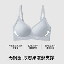 都市丽人 无痕内衣女小胸聚拢 无钢圈女文胸罩薄款 烟灰蓝22元（需买2件，需用券）