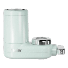 海尔（Haier）净水器水龙头过滤器家用直滤自来水滤水器前置过滤器除余氯三挡出水碳纤维滤芯可清洗 风吟绿 1机4芯238元、包邮