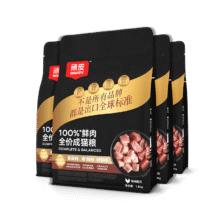 plus：顽皮小金盾100%鲜肉全价成猫粮冻干猫粮1.8kg*4鸡肉配方 三重呵护肠胃251.05元