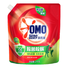 奥妙洗衣液 除菌除螨4斤（袋装）25.38元（需领券，合12.69元/件）