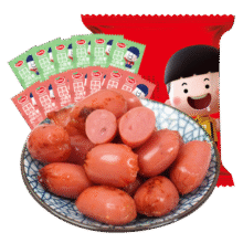口水娃子弹肠混合味500g休闲零食小香肠烤肠肉枣熟食肉类礼包19.9元 (券后省0.9,月销2000+)