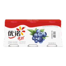 优诺（yoplait）优丝果粒蓝莓味酸奶135gx3杯 家庭分享装 低温酸牛奶 风味发酵乳85.12元（合10.64元/件）