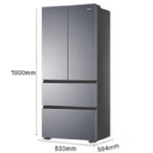 618预售、PLUS会员：Haier 海尔 山茶花 500升 多门冰箱 BCD-500WGHFD1BXTU14896.8元包邮（需支付定金10元、晒单返50元京豆+230元红包）