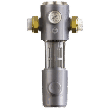 京东京造 前置过滤器 双涡轮正反冲洗 7.4T/h净水流量升级 40微米双滤网精滤水压表监测 免费安装329元 (月销1000+)