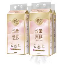 清风 原木纯品金装系列 轻巧抽 悬挂式抽纸 4层*320抽*4提(175*154mm)20.4元
