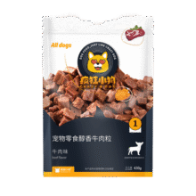 疯狂小狗 狗零食牛肉粒泰迪柯基金毛牛肉干磨牙洁齿训犬奖励 【真肉低盐】精品牛肉粒430g19.9元 (券后省10)