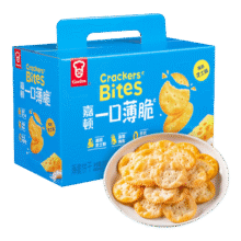 Plus会员、首购：嘉顿（Garden）一口薄脆饼干 375g 海盐芝士味 零食办公室休闲食品9.68元，需凑单