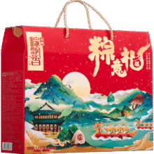 超V：华美 粽子礼盒 1120g 蛋黄鲜肉粽红枣八宝豆沙甜粽咸鸭蛋37元（需领券）