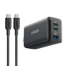 ANKER安克65W氮化镓充电器套装含100W数据线type-cPD快充 适用苹果iphone16华为小米手机联想笔记本黑99元 (券后省15,月销6000+)