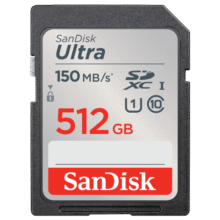 闪迪（SanDisk）512GB SD内存卡 U1 C10 至尊高速存储卡 读速150MB/s全高清视频 数码相机理想伴侣293元 (月销1w+)