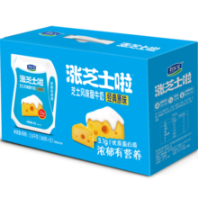 君乐宝涨芝士啦芝士口味180g*12壶低温生鲜 奶酪风味酸牛奶44.9元 (券后省20,月销1w+)