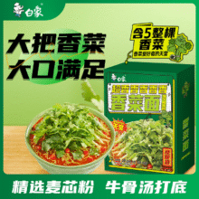 白象香菜面限定款泡面方便面懒人速食绿色蔬菜面饼含整根香菜盒装面 【超值装】香菜面120g*4盒16.9元（需领券）