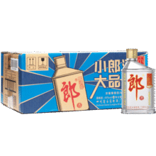 郎郎酒 小郎酒 歪嘴郎 浓酱兼香型白酒 45度 手提装 痛快饮 45度 100mL 24瓶 整箱装600元