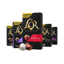 L'OR 咖啡胶囊组合装 5口味 50颗（斯波兰登+馥莎+芮斯萃朵+普诺繁朵+艾斯特莫）90元