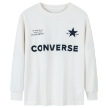 Converse匡威儿童装男女童长袖T恤秋季新款中大童休闲打底衫星标上衣 古典白 110 /52 【建议身高98-104cm】109.2元 (券后省0.84)