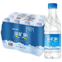 PLUS会员：恒大冰泉 饮用天然矿泉水 350ml*12瓶9.8元包邮
