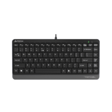 双飞燕（A4TECH）FK11 飞时代有线小键盘 薄膜办公打字用键盘笔记本外接台式电脑 86键便携USB接口 遂空灰49元 (月销1000+)