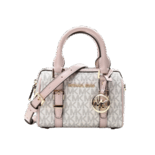 MICHAEL KORS520礼物轻奢MK女包BEDFORD手提斜挎波士顿桶包迷你香草色/裸粉1099元 (券后省400)
