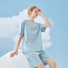 芬腾旗下 玛伦萨 夏季男女式短袖家居服套装合集 多款新低29元包邮
