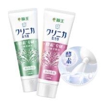 狮王 口腔套组 弹力护龈牙刷2支 酵素系列（鲜果薄荷130g 百花薄荷130g）19.9元